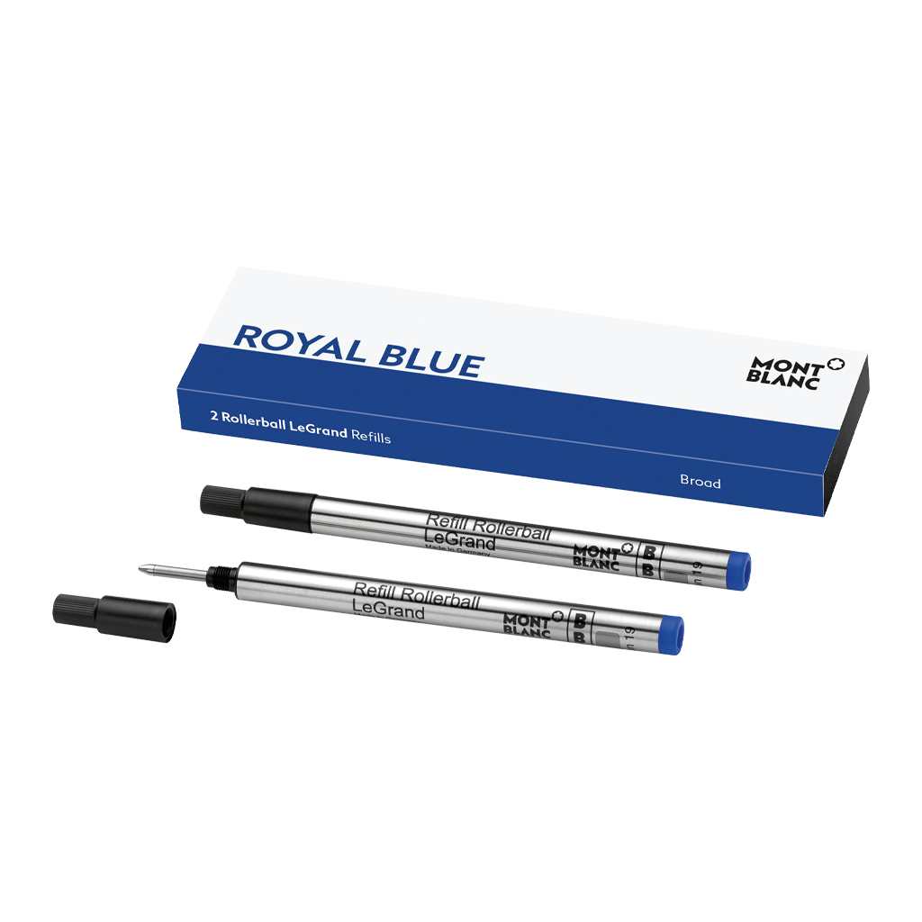 2 Rollerball LeGrand Refills Broad, Royal Blue