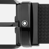 Black 35 mm reversible leather belt