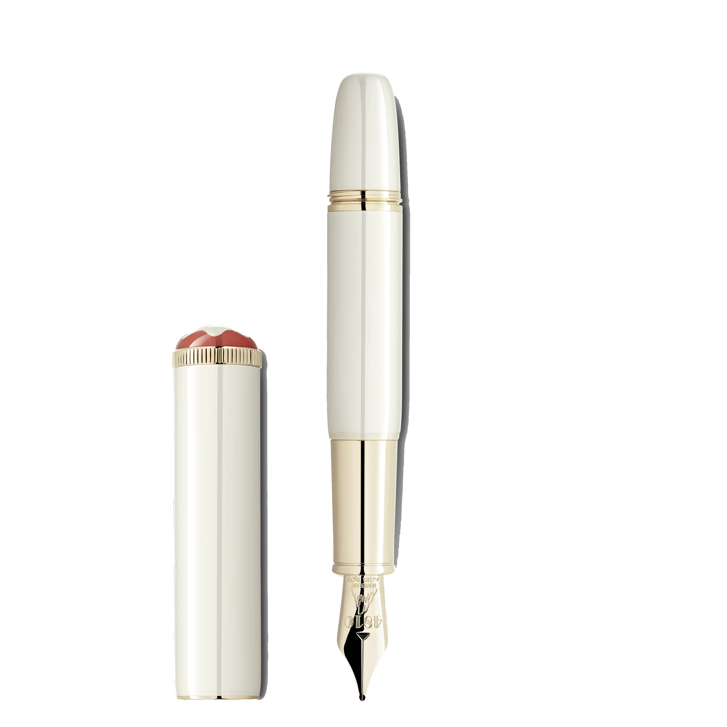 Montblanc Heritage Rouge et Noir "Baby" Édition Spéciale Plume M couleur ivoire