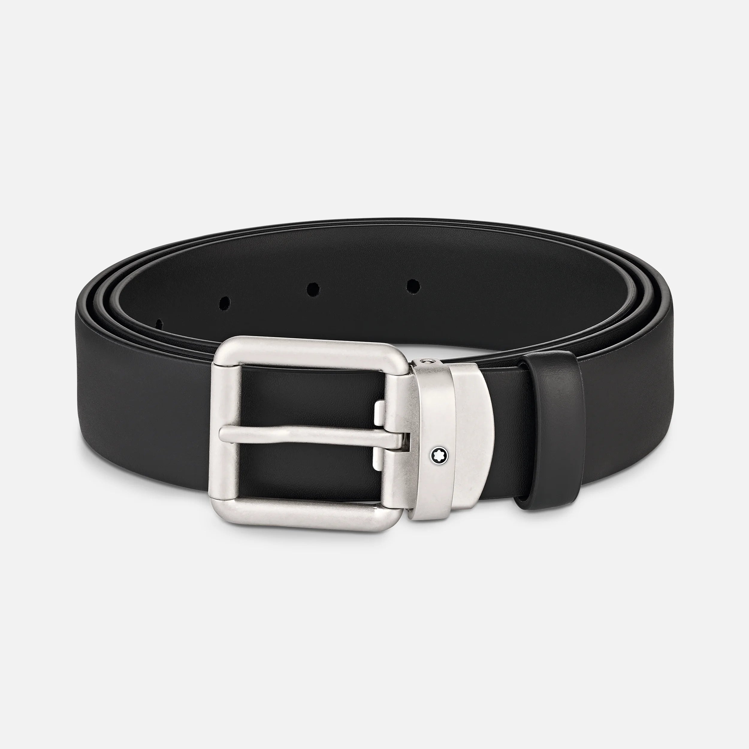 Black 30 mm leather belt