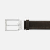 Black/brown 35 mm reversible leather belt